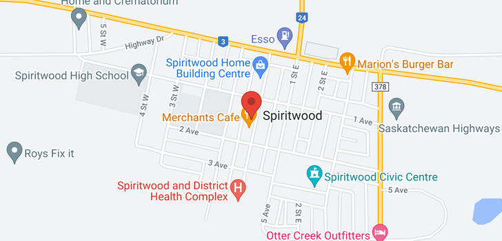 map of RM of Spiritwood